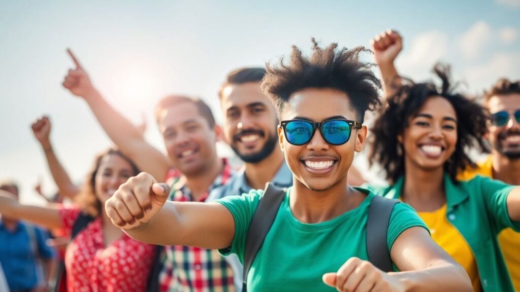 People achieving success in a global business opportunity.